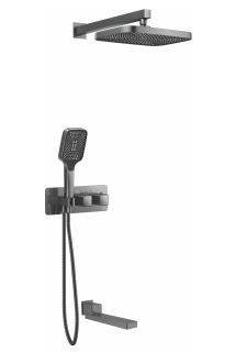 Душевая система Rose R1095T пепельный